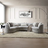 Sectional Sofa w/9 Pillows