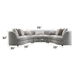 Sectional Sofa w/9 Pillows