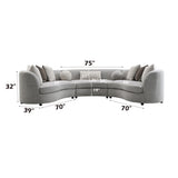 Sectional Sofa w/9 Pillows