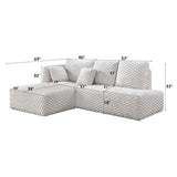 Sectional Sofa w/2Pillows