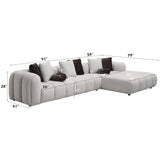 Sectional Sofa w/8 Pillows