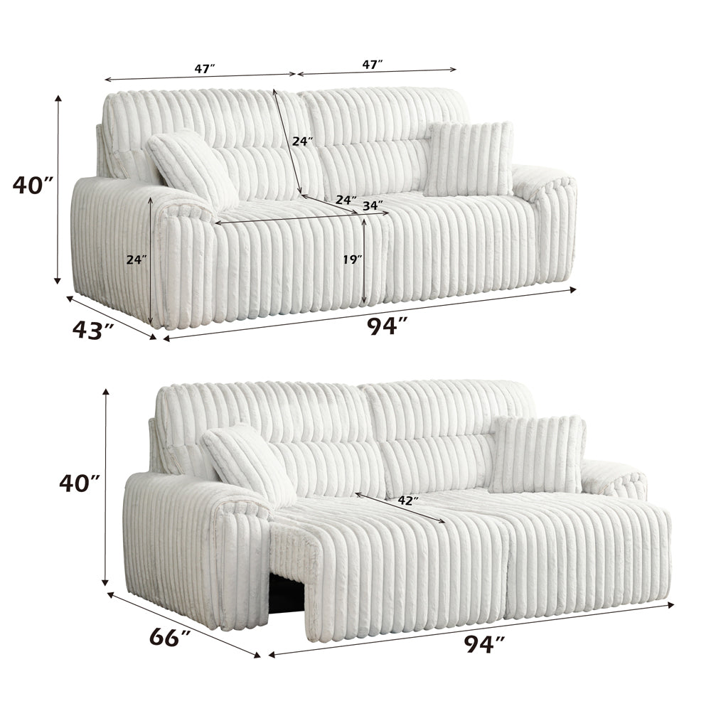Power Motion Sofa w/Sleeper & USB Port