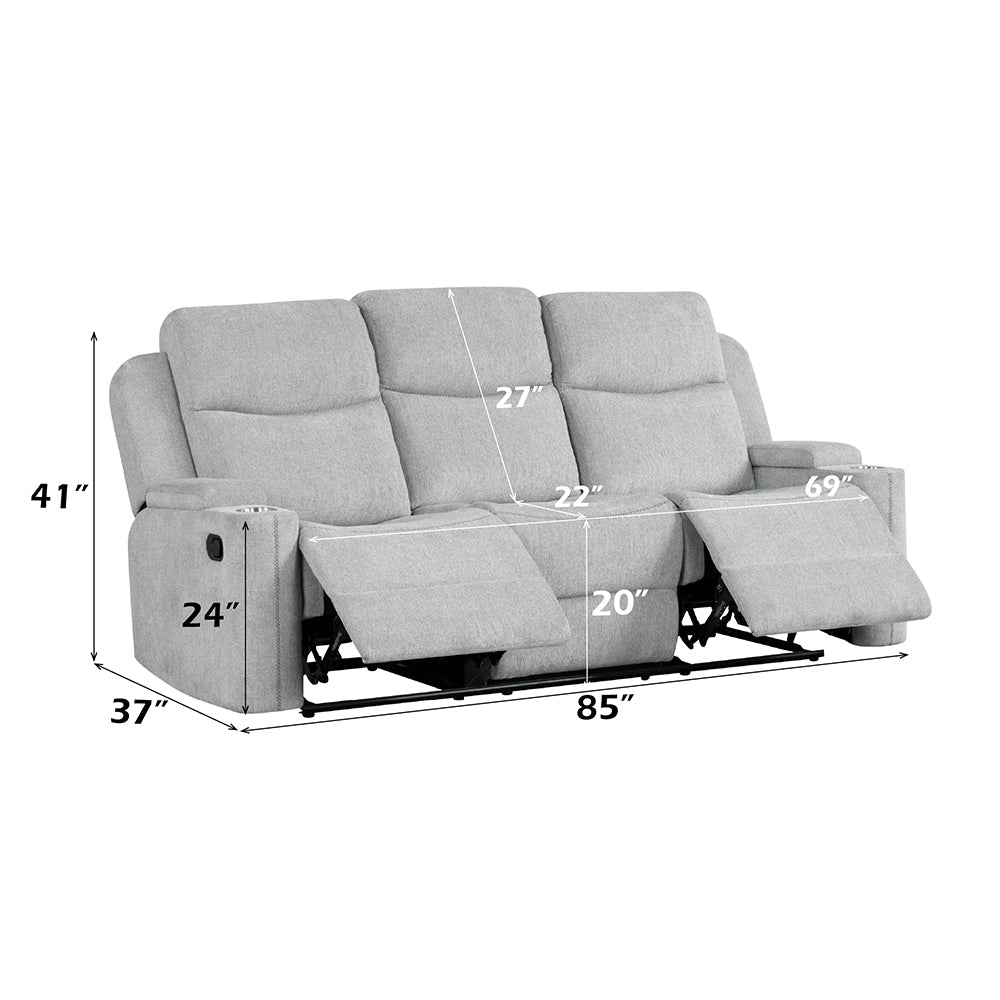 Motion Sofa w/Storage Arm