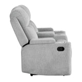 Motion Loveseat w/Console & Storage Arm