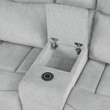 Motion Loveseat w/Console & Storage Arm