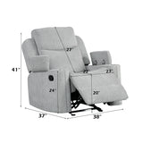 Motion Glider Recliner w/Storage Arm
