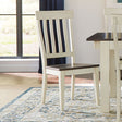 MRPCO265K Slatback Chairs - Chalk/Cocoa Bean