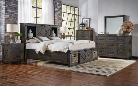 SUVCL5233 Ck Bookcase Hdbd W/ Rotating Storage